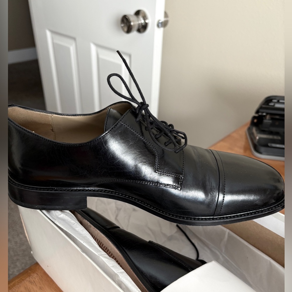 Johnston & Murphy Black Loafers